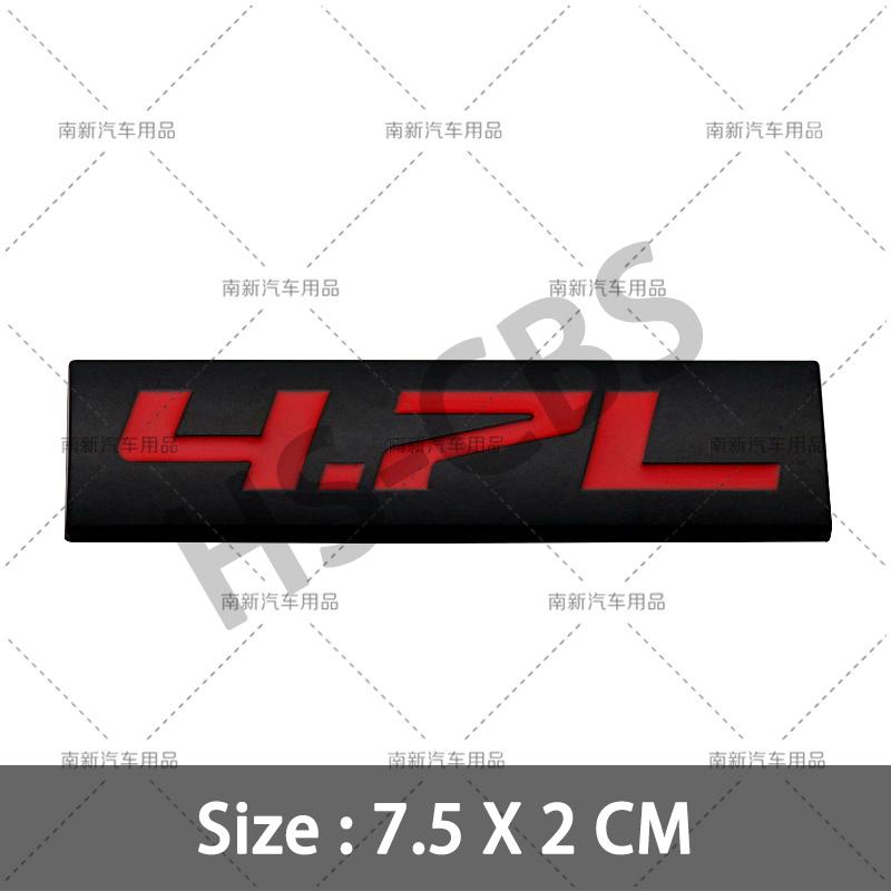 fsbn3 3D Metal 4.0L 4.6L 4.7L 5.0L 5.3L 5.7L Car Rear Trunk Emblem Badge For Jepp Dodge  Volvo Ford Cadillac Chevrolet  Honda Toyota