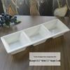 Multi-Compartment Ceramic Seasoning and Dipping Dishes for Soy Sauce, Vinegar, and Mustard