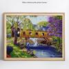 Diamond Painting Bridge And River Rhinestone Diamond Embroidery Scenic Cross Stitch