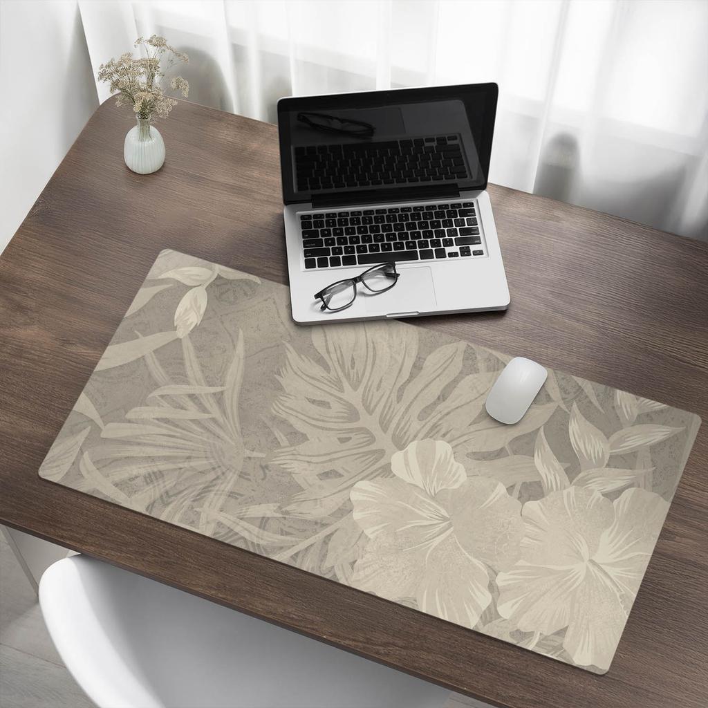 Mata Dekoracyjna Pod Laptopa Na Biurko Tropikalne Liście Retro 100X50 Cm
