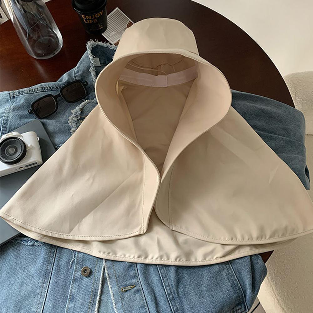 Sommer Hüte Für Frauen Im Freien UV Anti Neck Schutz Große Sonne Schal Visiere Krempe Pferdeschwanz Für La E7T5