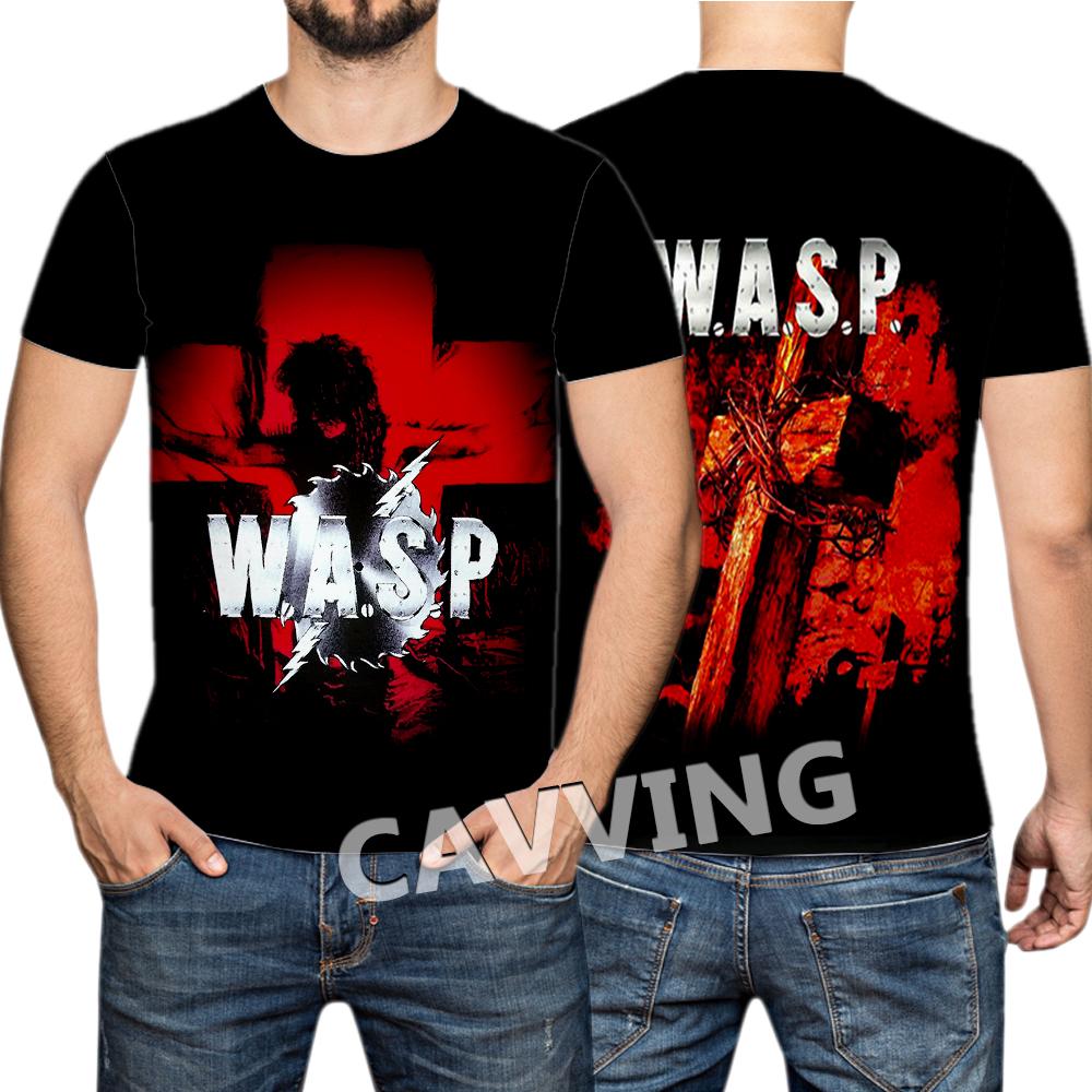 Neue Mode Damen/Herren 3D-Druck W.A.S.P Rock Lässige T-Shirts Hip Hop T-Shirts Harajuku Styles Oberteile Kleidung
