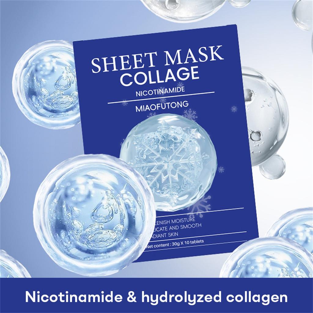 Nicotinamide Deep Moisturizing Mask, Night Moisturizing Mask, Lock Moisture And Moisturize The Skin 10pc /10ml