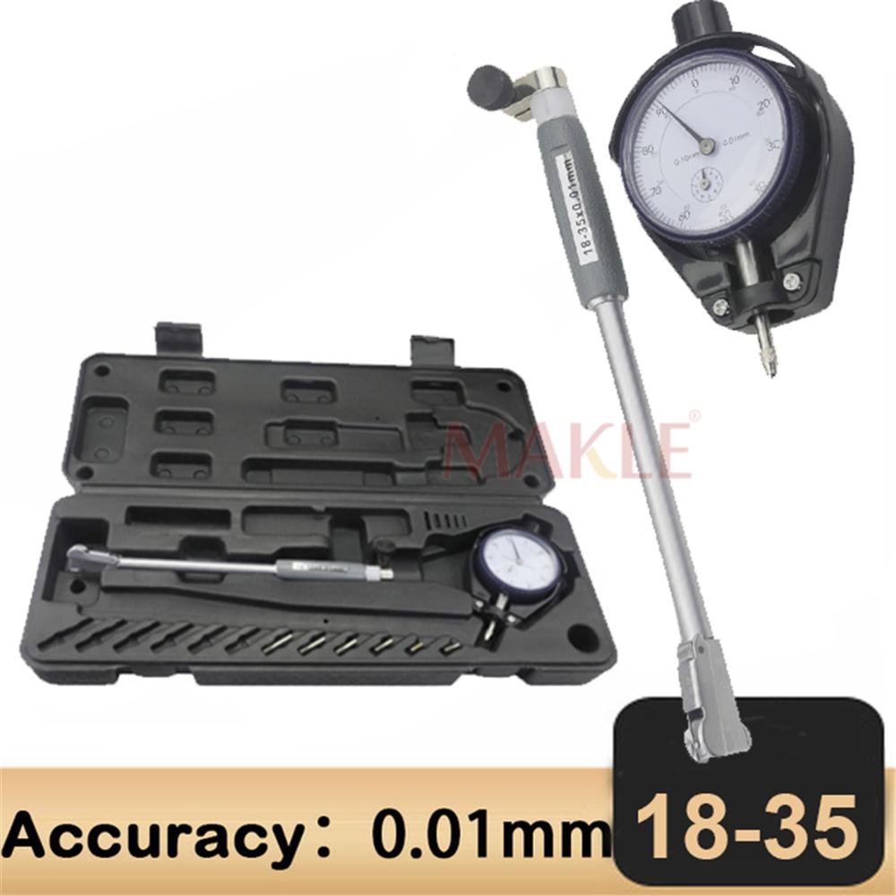 MAKLE18-35-50-160mm Aluminum Alloy Digital Indicator Bore Gauges Indicator 0.01MM Dial Bore Gauge Internal Measure Cylinder tool