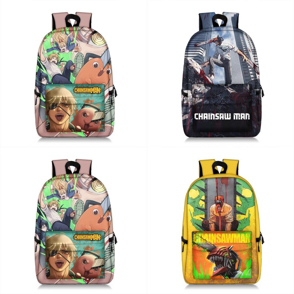 Stunning Child/adult Chainsaw Man Backpack Schoolbag Anime Bag