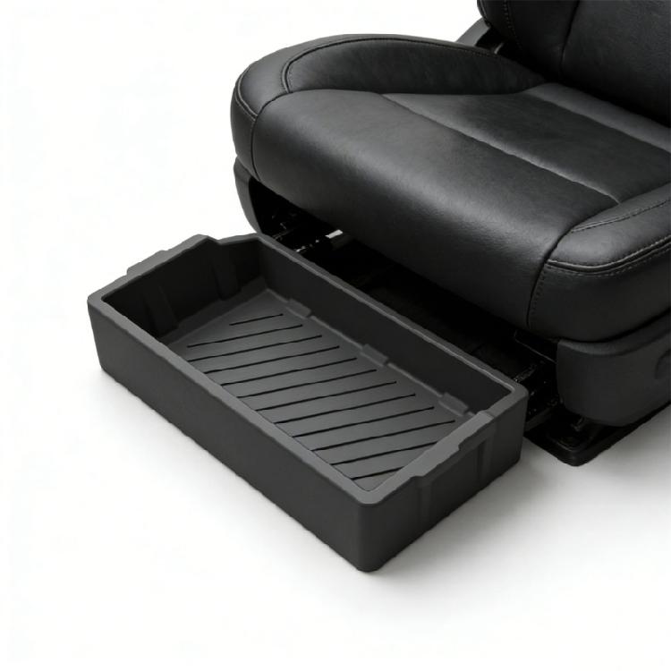 2pcs Under Seat Organizer Silicone Storage Tray Box for 2023-2025 Quick Installation Auto Interior Accessory