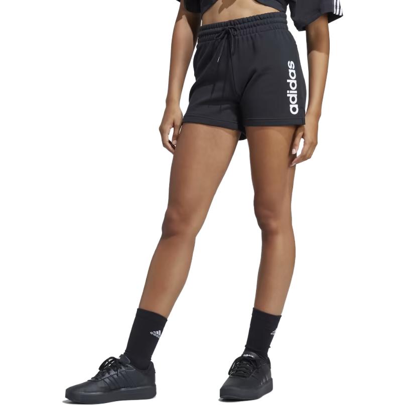 adidas Essentials Linear French Terry Shorts Women Shorts Black IC4442