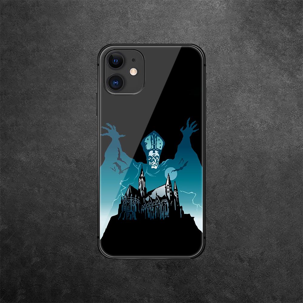 Ghost Rock Band Tempered Glass Phone Case For iPhone Samsung Galaxy Redmi Xiaomi Note S A 16 15 14 13 12 11 20 21 22 23 53 54 Pro Plus Ultra Tpu Cover