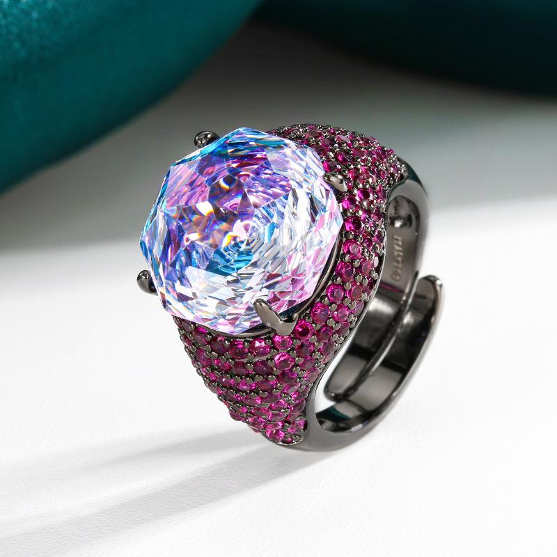 Luxury Zirconia Rings for Women 2025 New Fashion Ring Ladys Wedding Party Jewelry Accessories