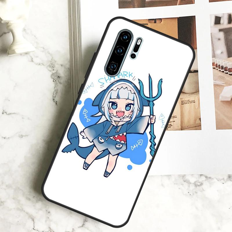 Gawr Gura Hololive Anime Case For Huawei Nova 10 SE 9 5T 11i 8i 3i 11 Pro Y91 Y90 Y70 Y61 Y60 P30 P20 P40 Lite Cover