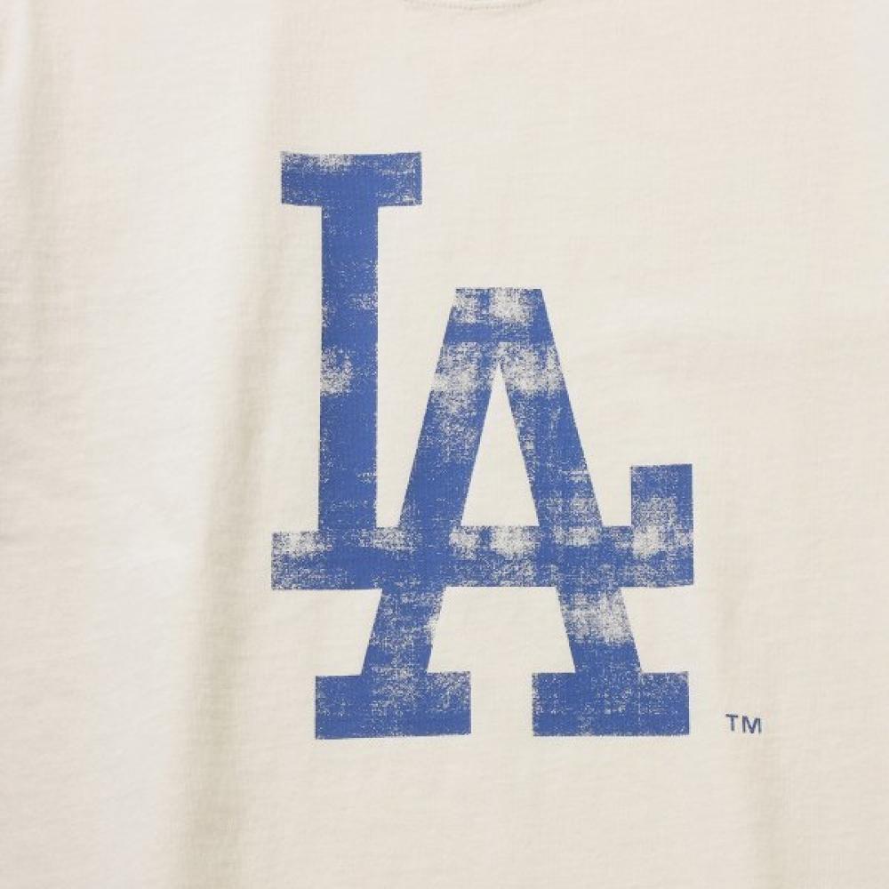 New Era Kids Mlb La Dodgers Big Logo PigmenT T shirT Cream 15161512kku