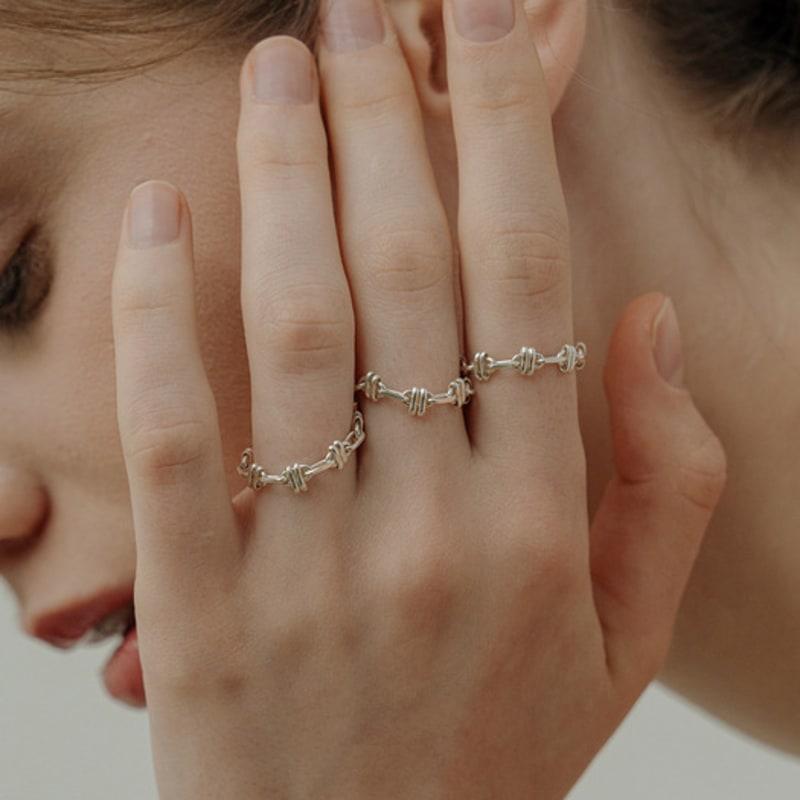 TOU [Silver925] WE003 Chain harmony ring