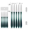 Gradient Handle Nail Art Brush Set: Painting & Flower Liner Gel Polish Pens.