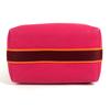 HERMES Bridea Black GM Bag pouch vanity bag H logo Hand Bag cotton hibiscus pink