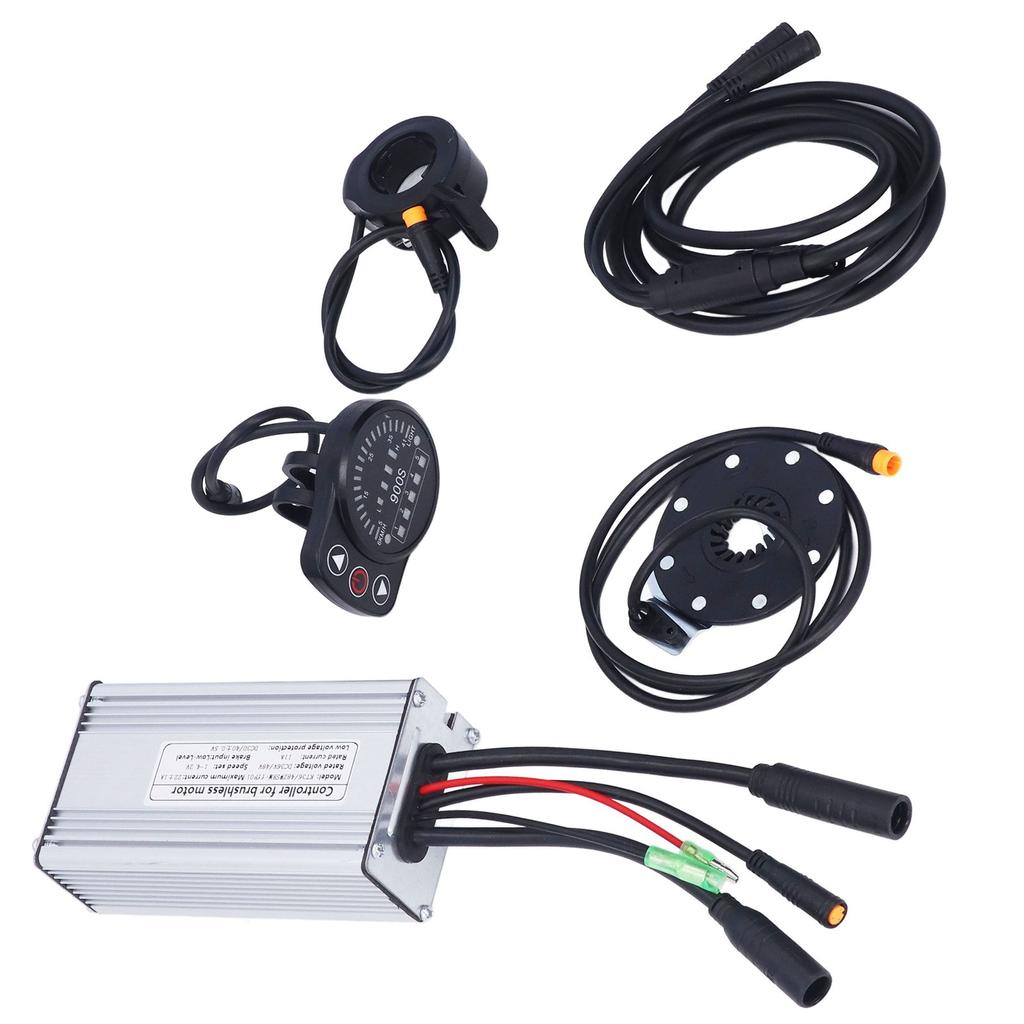 22A Electric Bike Motor Controller with LED900S Panel 1 To 2 Cable Fully Waterproof Kit