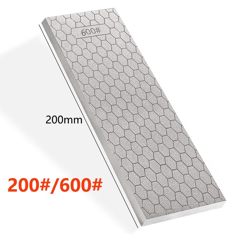 [Video]1pcs 400 1000 Double Side Grit Diamond Knife Sharpener Sharpeing Stone Kitchen Tools Honing Blade Coarse Sharpener