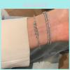 Adjustable Zircon Stone Bangle Bracelet With Geometric Design For Women Fashion Accessories