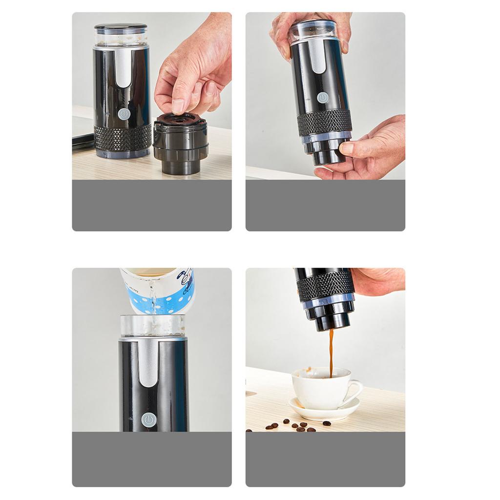 Přenosný kávovar 160ML 2W plně automatický bezdrátový mini elektrický kávovar pro kancelářské cesty