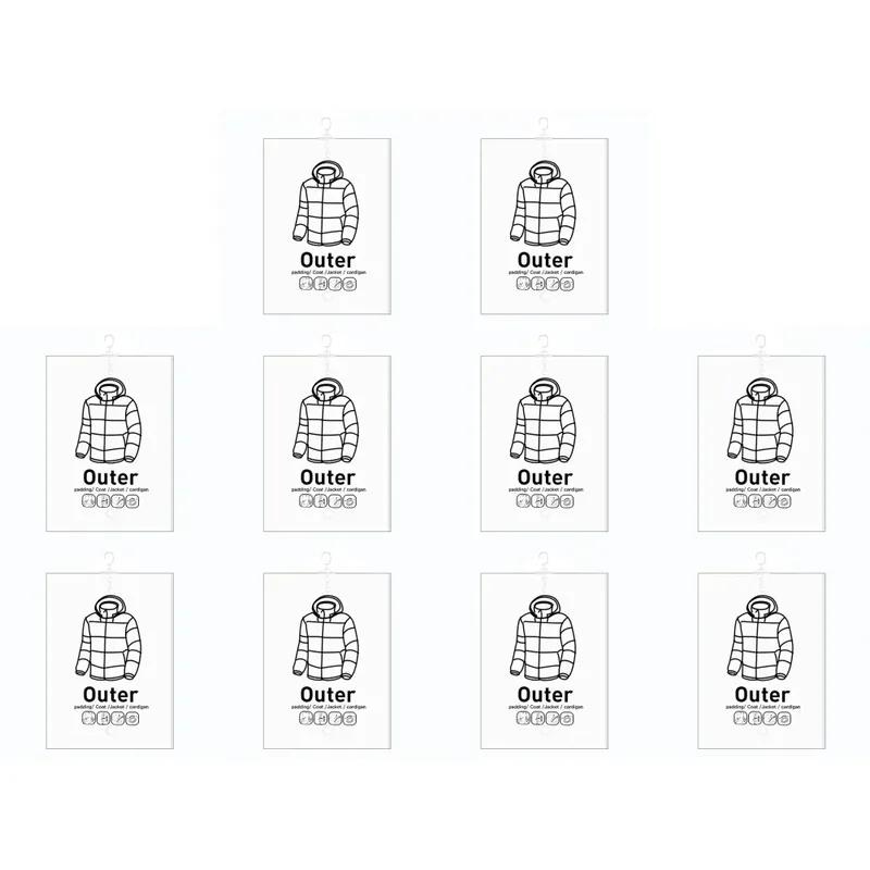 Hanging Vacuum Bags Space Saving Clothes Compression Storage Bag Reusable Empty Pump Bags Clothes Wardrobe Quilt Vacuum Pack