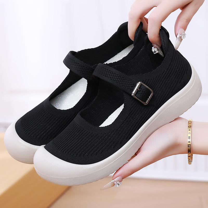 Old Beijing cloth shoes women's summer new women's shoes soft sole not tired feet mother shoes comfortable and breathable casual shoes