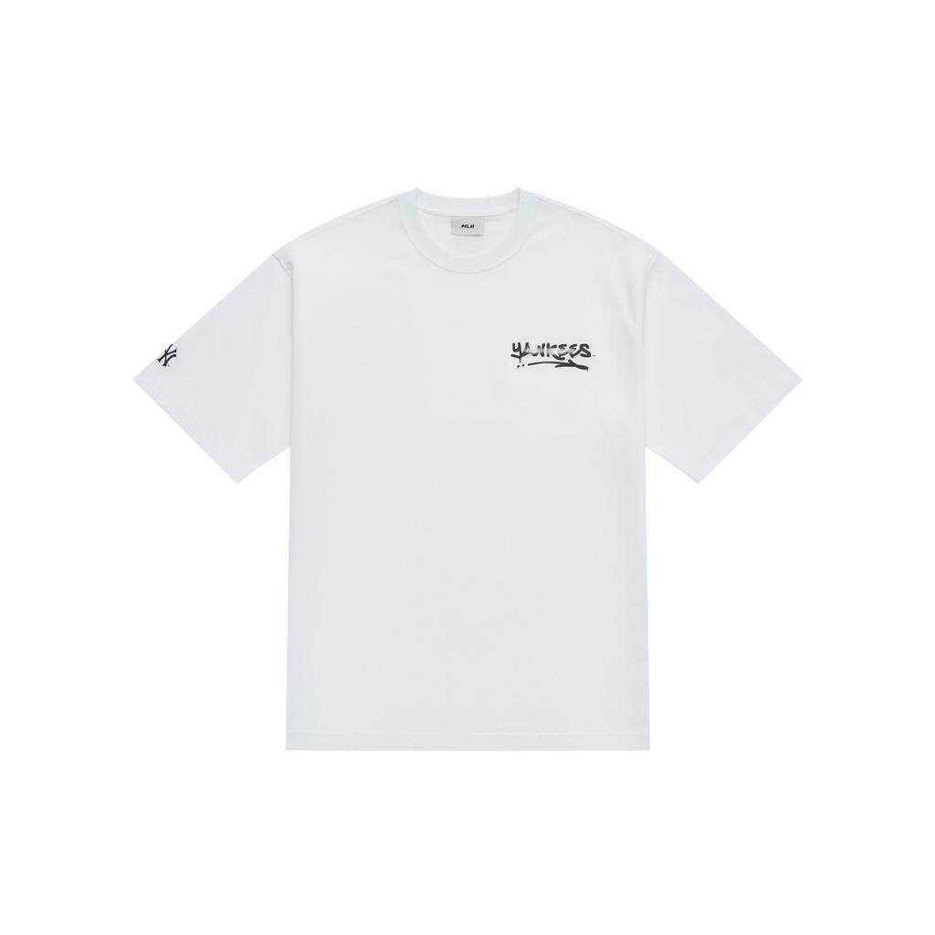 New MLB New York Yankees Basic Collection SS25 T Shirt Unisex White 3ATSB4053-50WHS
