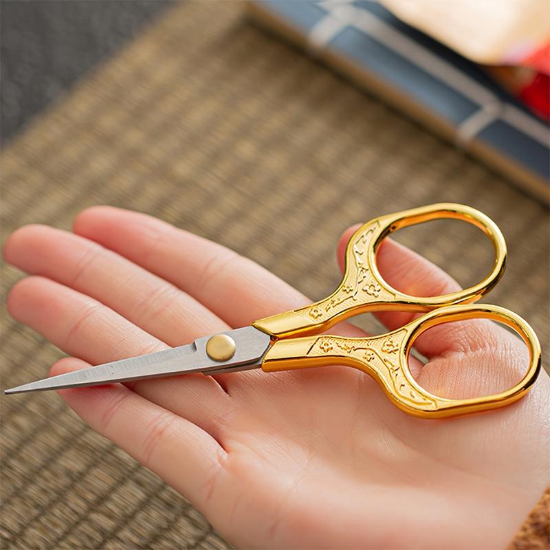 1PC Stainless Steel Vintage Scissors Sewing Fabric Cutter Embroidery Tailor Thread Scissor Tools for Sewing Shears