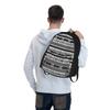 Abstrakter ethnischer aztekischer Rucksack Schwarz und Weiß Camping-Rucksäcke Damen Herren Kawaii Schultaschen Hohe Qualität Weicher Rucksack