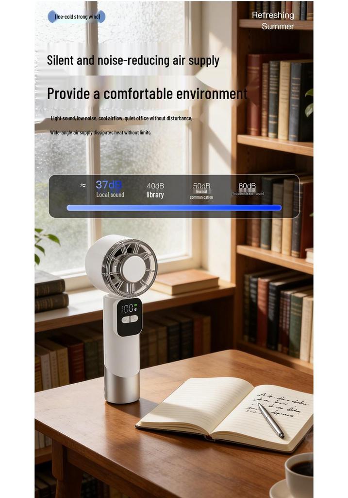 Portable Turbo Mini Desk Fan: Handheld and Powerful Cooling