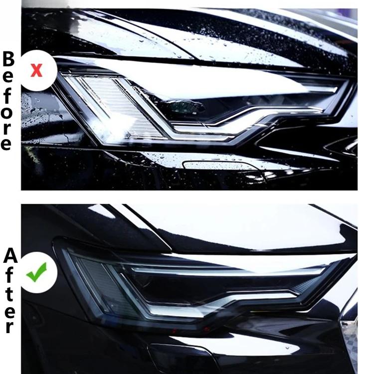 For MERCEDES CLASSE V 16-21 W447 TPU Blackened,Transparent Headlight Protective Film, Headlight Protection, Film Modification.