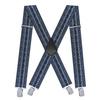 Men's 5 Cm Elastic Casual Polyester Suspenders with Clips