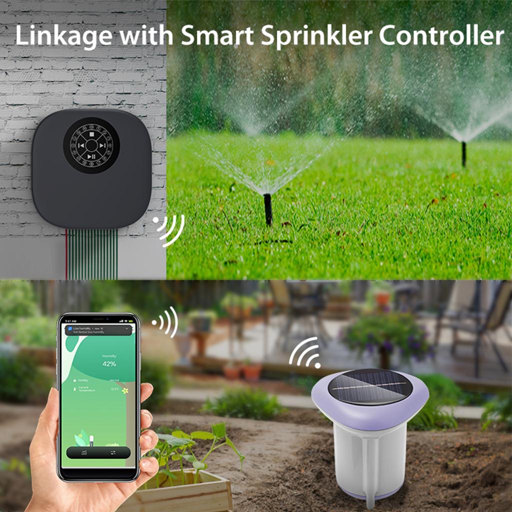 Smart Solar Soil Sensor Temperature Humidity Sensor Soil Quality Testing Zigbee 3.0 work with