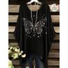 Women's T-Shirt Vintage Floral Pattern Printed Asymmetrical Hem O-Neck Short Sleeve Top Casual Fashion Street Outdoor Tops
