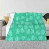Leaf Pattern All Sizes Soft Cover Blanket Home Decor Bedding Tom Nook Animal New Horizons