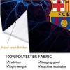 Custom Name FC Barcelona Printed Tapestry – Wall Hanging for Bedrooms, Dorms, and Home Decor