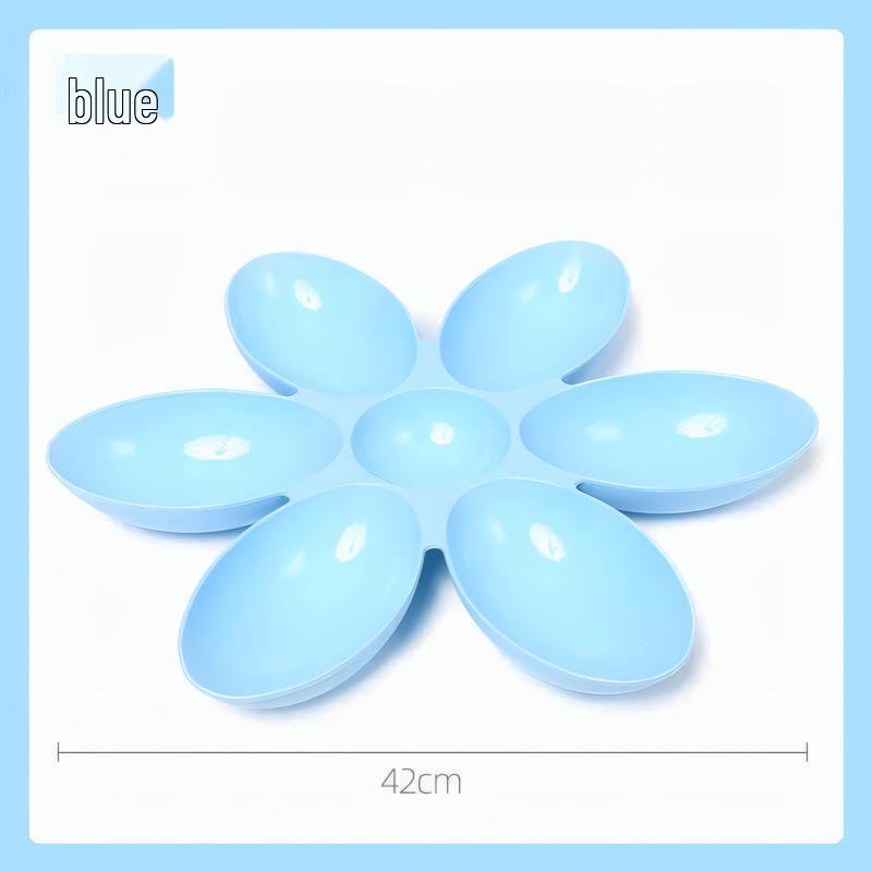 

Миска для корма с лепестками против кражи для нескольких кошек для котят и маленьких кошек - Шесть отделений