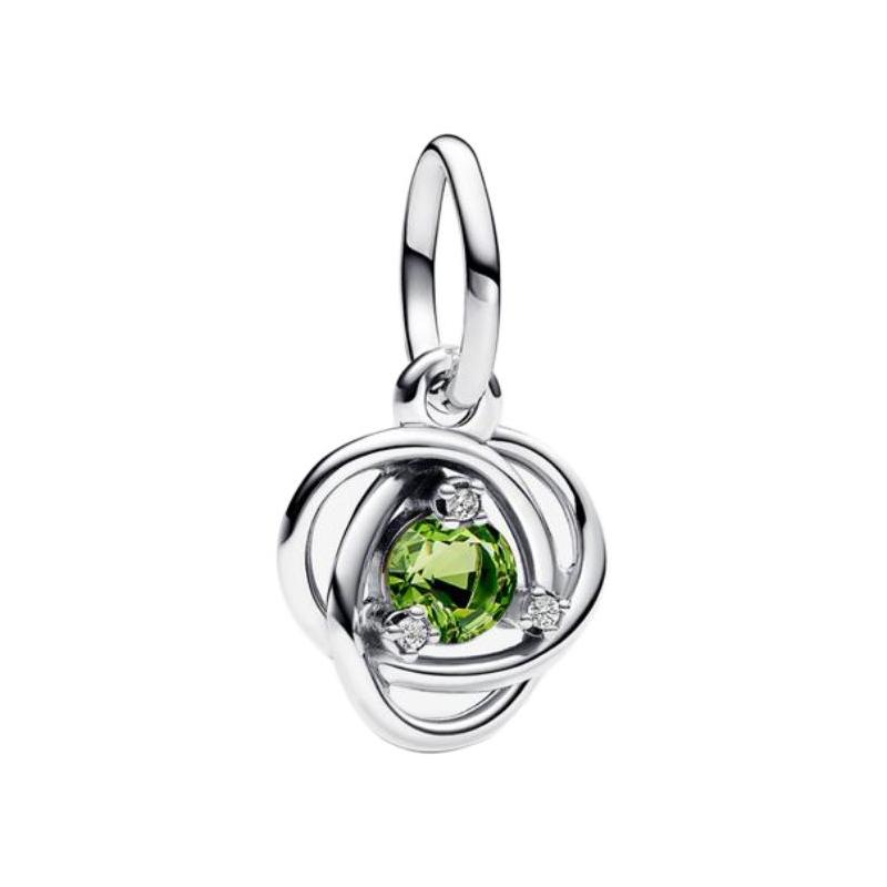 Pandora Birthstone Eternity Ring Pendant Sterling Silver Pendant Women s Silver 793125C08