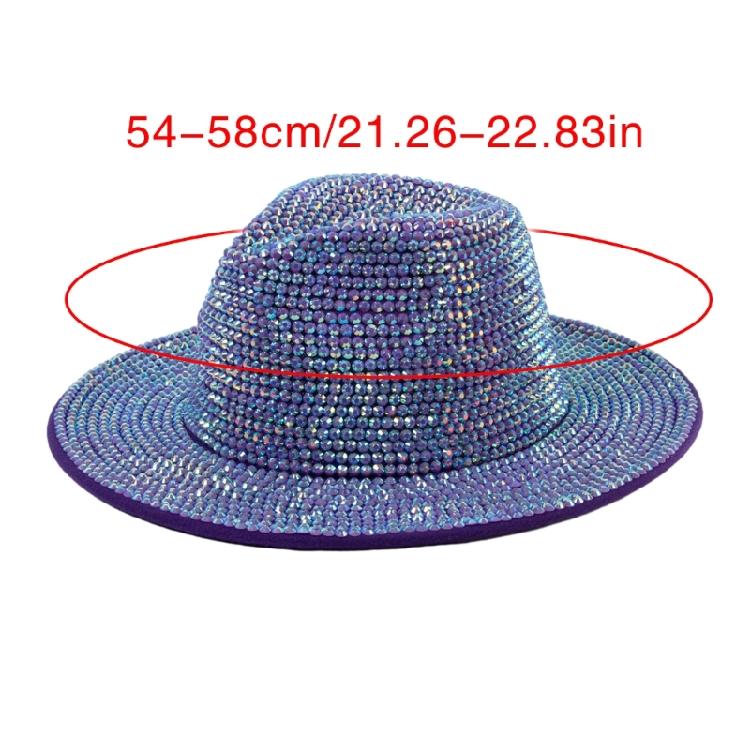 Sparkle Womens Cowboy Hat Western Cowgirl Hats Rhinestones Party Prop Disco Hats