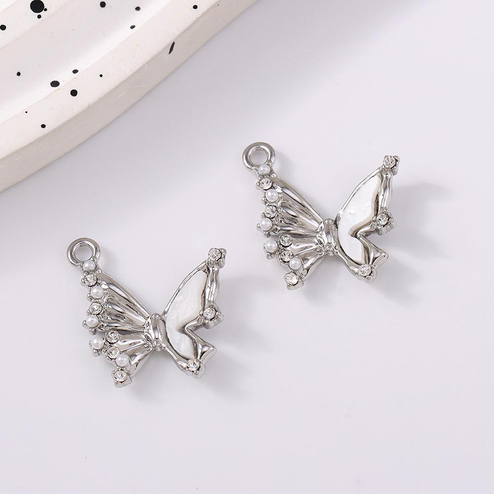 5pcs Cute Rhinestone Charms Pendants for Jewelry Making Earrings Bracelet DIY Handmade Necklace Accessories