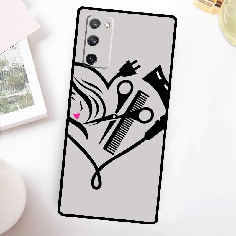 

Hair Stylist Hairdresser Phone Case For Samsung Galaxy S23 S24 Ultra S22 S20 S21 FE Note 20 10 S8 S9 S10 Plus Cover Galaxy S22