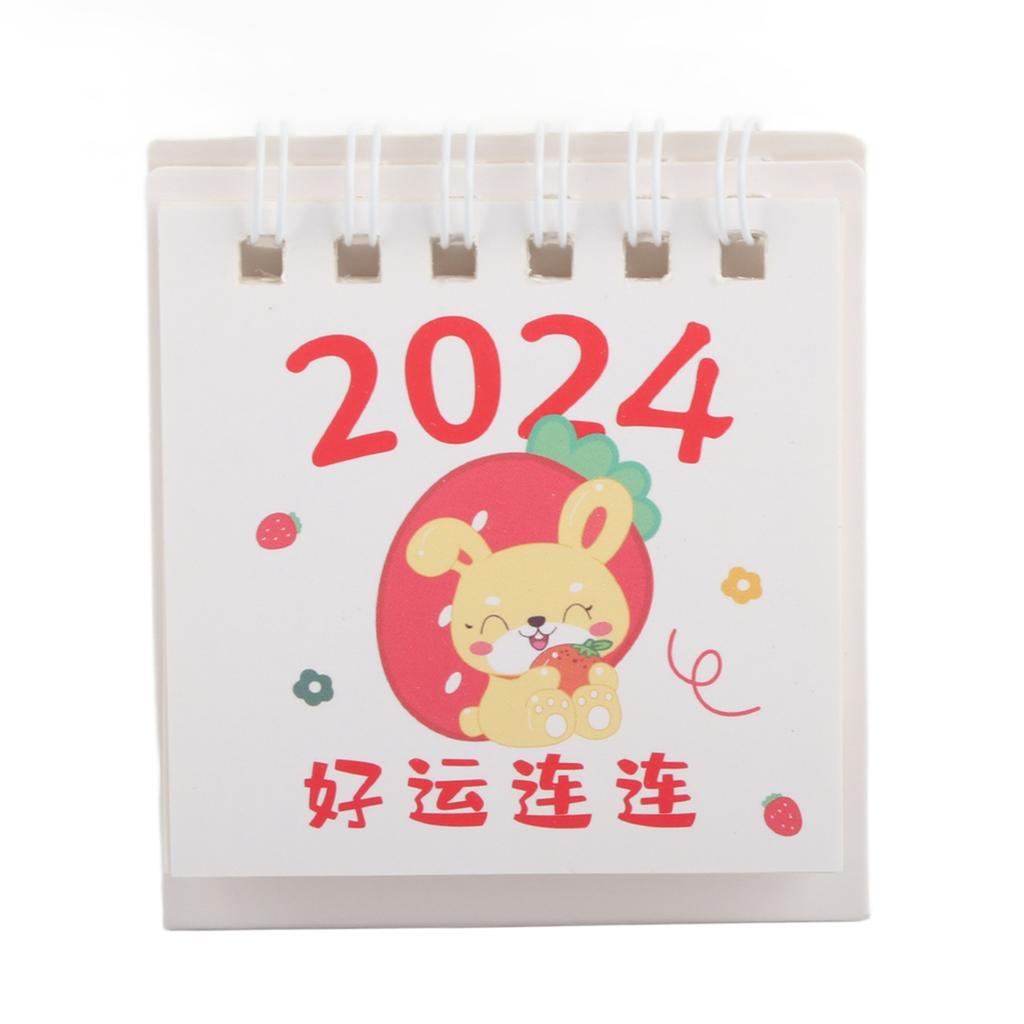 Desk Calendar 2024 Small Cute Space Saving Paper Easy To Clean Home Decor