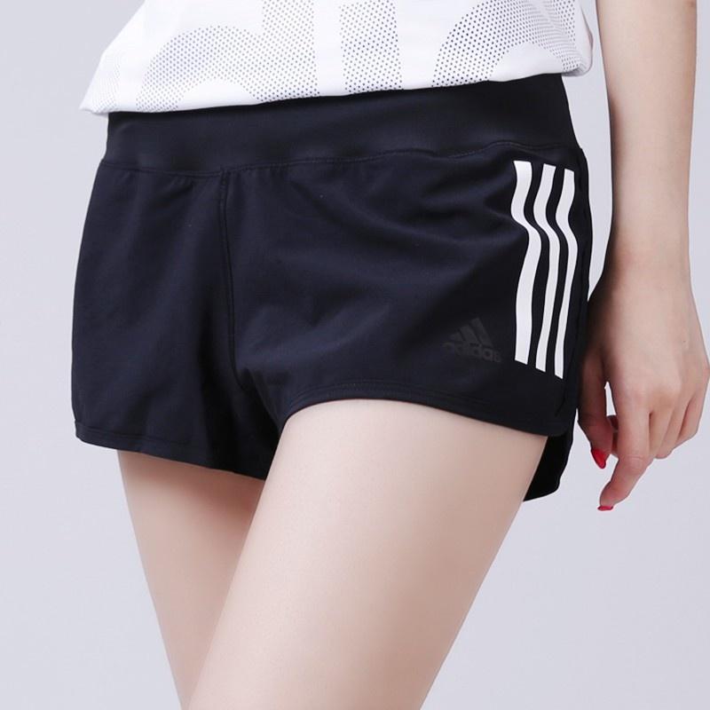 (WMNS) Adidas Gym Shorts Asia Sizing 'Black White' Women's AJ4851