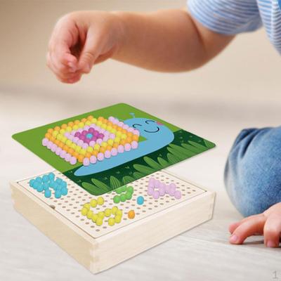 Multicolor Mushroom Pegs Creative Color Sorting Educational Learning Development Skill Building Toys