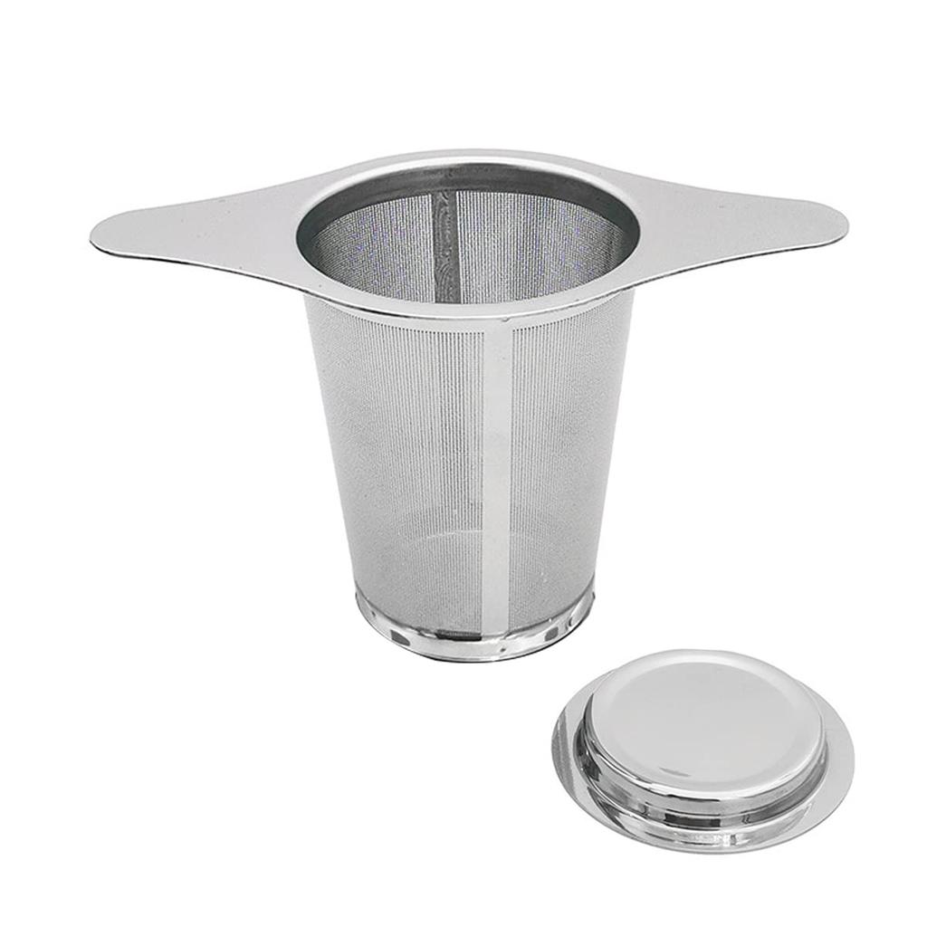 Desirable Professional Tea Strainer, Stainless Steel, Ultra-Fine Mesh, for Straining Tea Leaves, Deep Tea Strainer for Mugs, Cups, and Pots, with