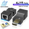 4K HDMI-compatible Extender RJ45 Ports Up To 30m Over CAT6 5E Network Ethernet LAN TX RX Adapter Cable HDTV To RJ45 for DVD PS4