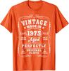 Vintage 50 Birthday Decorations Unisex 50 Year 1975 50th Birthday T-Shirt