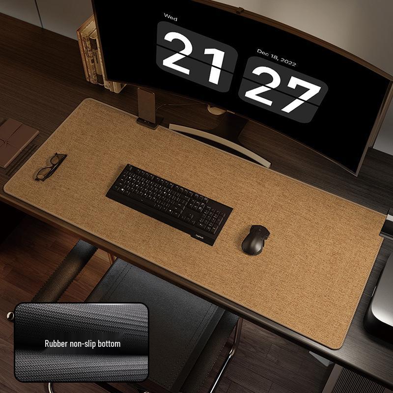 Extra Large Cotton Linen Mouse Pad & Desktop Mat