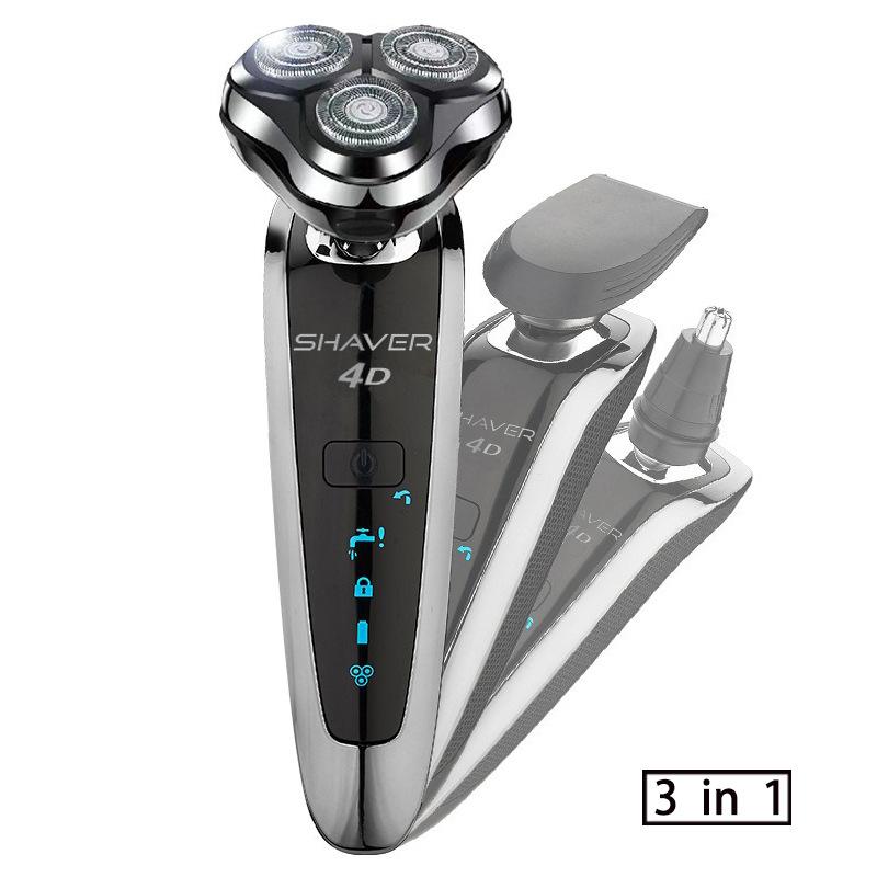 New hair clipper three-in-one men's razor rechargeable razor electric ultra-clean multi-functional beard cutter head portable