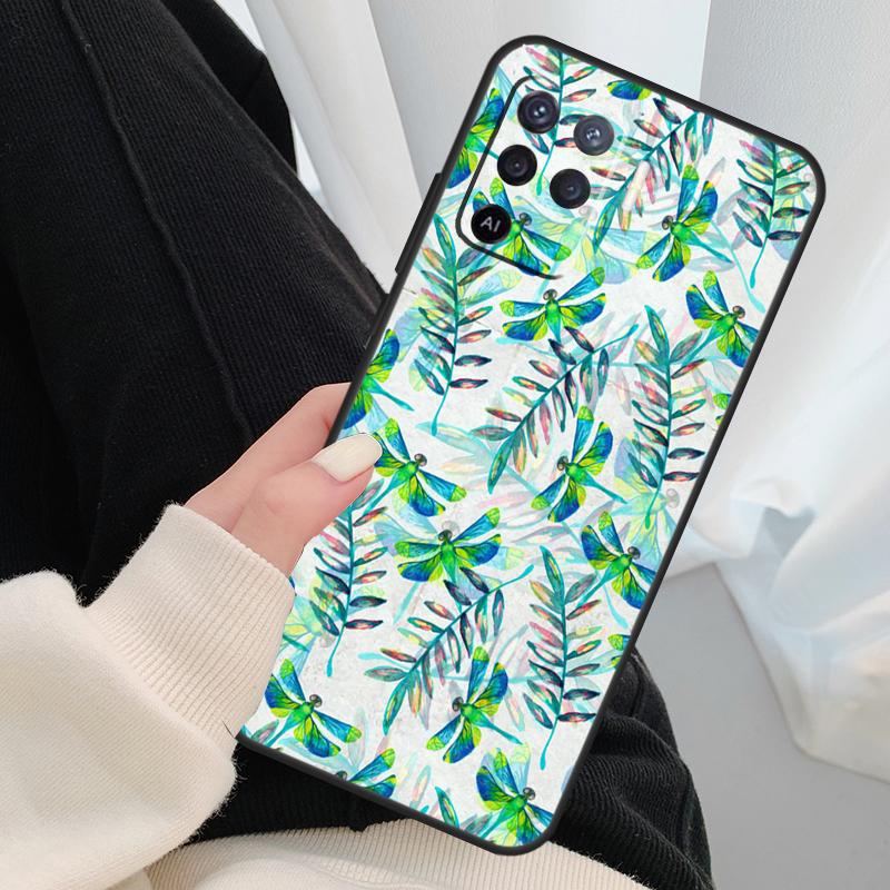 Buntes Libellen-Case für Oppo A17 A57 A77 A40 A78 A54 A74 A94 A76 A16 A96 A18 A60 A80 A38 A58 A98 A15 A5 Pro