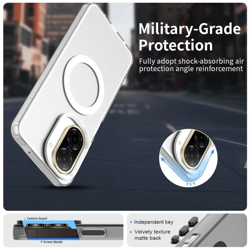 For Redmi A5 Case Cover Xiaomi Redmi A5 Capas Bumper Shockproof Wireless Charging Magnetic Matte Clear Fundas Redmi A5 171.7mm