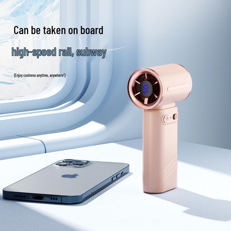Portable Handheld Turbine Mini Fan with Semiconductor Ice Cooling